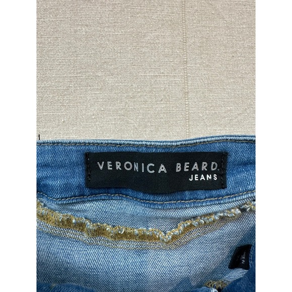 Veronica Beard | Farrah 10.5" Flare Sun Beam Blue Jeans | Women's 24 - Picture 8 of 10